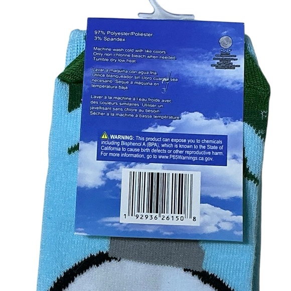 Caddy Shack Movie Golf Novelty Crew Socks Unisex Women 7-13 Men 6-12 Blue NWT - Picture 9 of 16